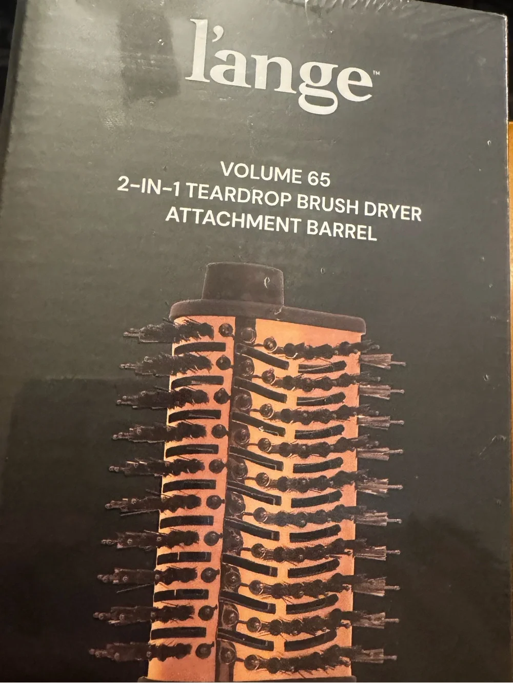 L’ange Volume 65 2 in 1 Teardrop Brush Dryer Attachment Barrel NEW unopened